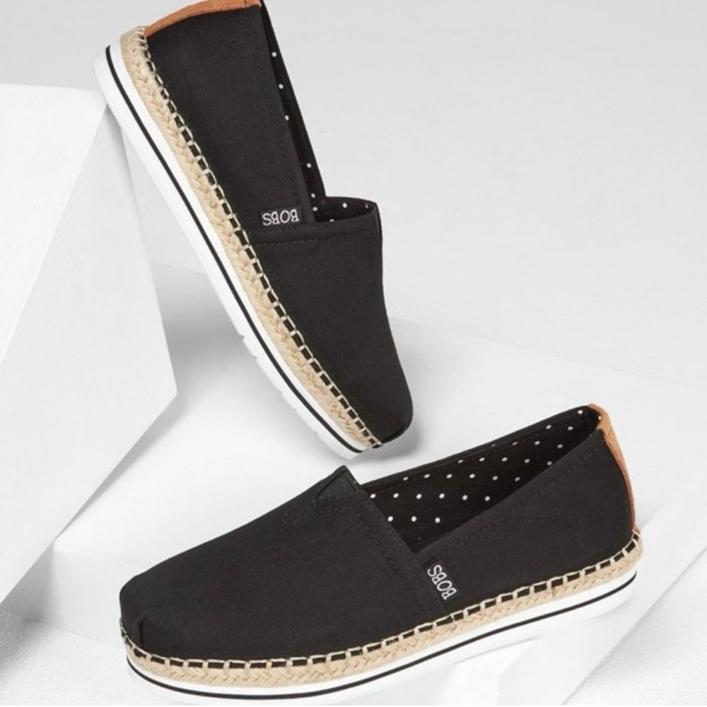 Bobs Memory Foam Espadrille Slide Ons/ minimal signs of wear